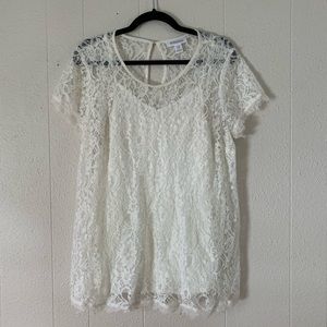 Motherhood Maternity Lace Top